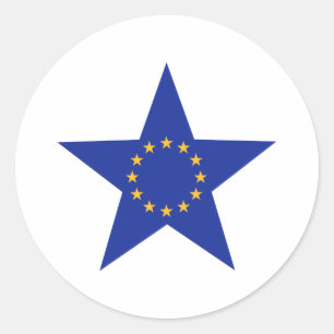 Europa EU spielen Flagge die Hauptrolle Runder Aufkleber