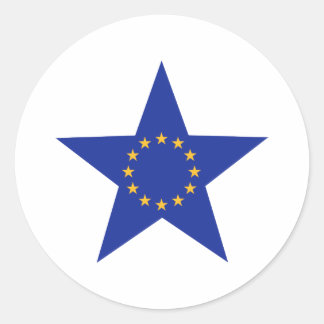 Europa EU spielen Flagge die Hauptrolle Runder Aufkleber