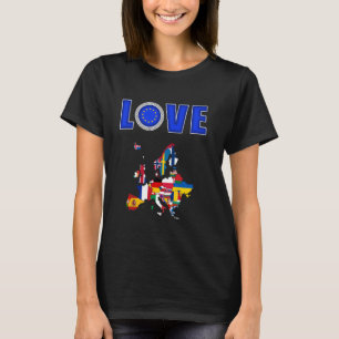 Europa,Europäische Flaggen,Europäische Unionsflagg T-Shirt