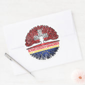 Europa Europas Volksdeutsch Schweizer Schweiz Baum Runder Aufkleber (Umschlag)