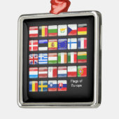 EUROPA: Flaggen Europas Ornament Aus Metall (Links)