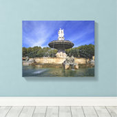 Europa, Frankreich, Aix-en-Provence Fontaine de Leinwanddruck (Insitu (Holzboden))