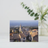 Europa, Frankreich, Bonnieux Sonnenlicht fällt Postkarte (Stehend Vorderseite)