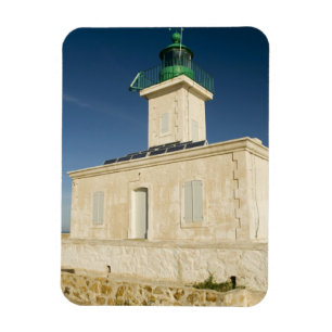 Europa, Frankreich, Korsika, Ile Rousse. Leuchttur Magnet