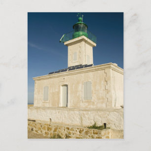 Europa, Frankreich, Korsika, Ile Rousse. Leuchttur Postkarte