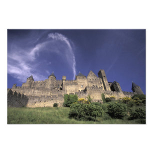 Europa, Frankreich, Languedoc; Aude; Carcassonne, Fotodruck