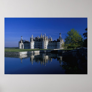 Europa, Frankreich, Loire-Tal. Schloss Chambord Poster