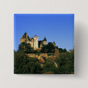 Europa, Frankreich, Montforte. Die mittelalterlich Button