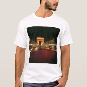 Europa, Frankreich, Paris. Abendverkehr rast T-Shirt