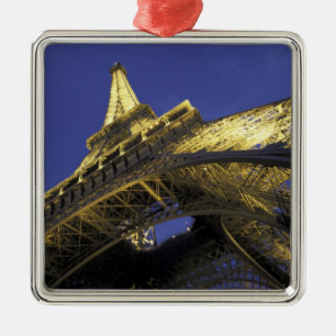Europa, Frankreich, Paris, Eiffelturm, Abend 2 Ornament Aus Metall