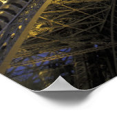 Europa, Frankreich, Paris, Eiffelturm, Abend 2 Poster (Ecke)