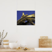 Europa, Frankreich, Paris, Eiffelturm, Abend 2 Poster (Küche)