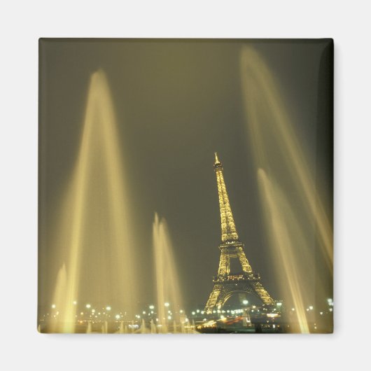 Europa, Frankreich, Paris, Eiffelturm, Abend Magnet (Vorne)
