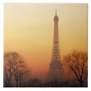Europa, Frankreich, Paris. Eiffelturm (Mittelforma Fliese
