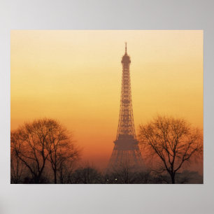 Europa, Frankreich, Paris. Eiffelturm (Mittelforma Poster