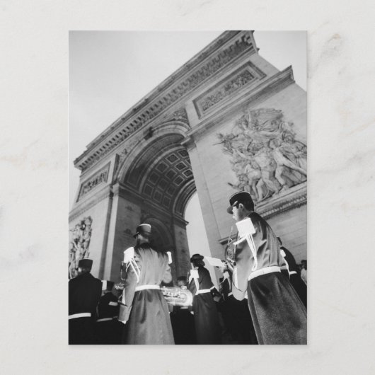 Europa, Frankreich, Paris Militärische Zeremonie a Postkarte (Vorderseite)