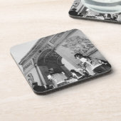 Europa, Frankreich, Paris. Militärische Zeremonie  Getränkeuntersetzer (Linke Seite)