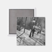 Europa, Frankreich, Paris, Montmartre Magnet (Vorderseite/Rückseite)