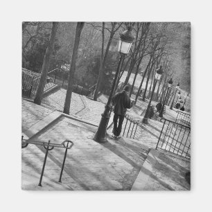 Europa, Frankreich, Paris, Montmartre: Morgen Magnet