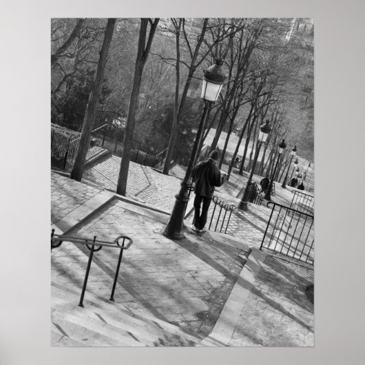 Europa, Frankreich, Paris, Montmartre Poster (Vorne)