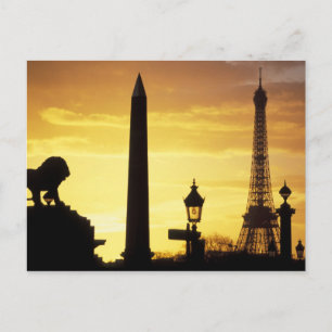 Europa, Frankreich, Paris, Place de Concorde. Postkarte