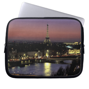 Europa, Frankreich, Paris, Sonnenuntergangsblick a Laptopschutzhülle