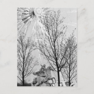 Europa, Frankreich, Paris Statue und Riesenrad, Postkarte