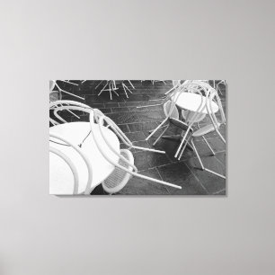 Europa, Frankreich, Paris Stühle, Jardin du 4 Leinwanddruck