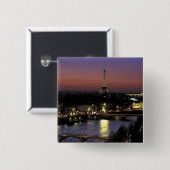 Europa, Frankreich, Paris, Sunset View Button (Vorne & Hinten)