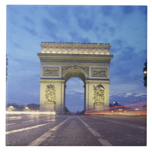 Europa, Frankreich, Paris. Triumphbogen Fliese (Vorderseite)