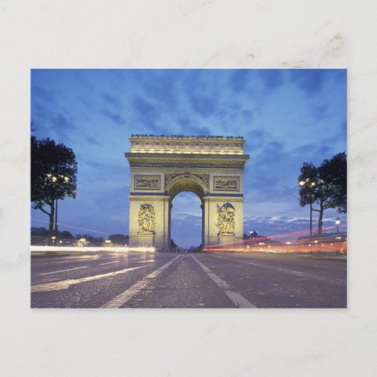 Europa, Frankreich, Paris Triumphbogen Postkarte (Vorderseite)