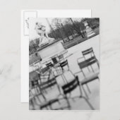 Europa, Frankreich, Paris Vorsitzende Jardin du Postkarte (Vorne/Hinten)