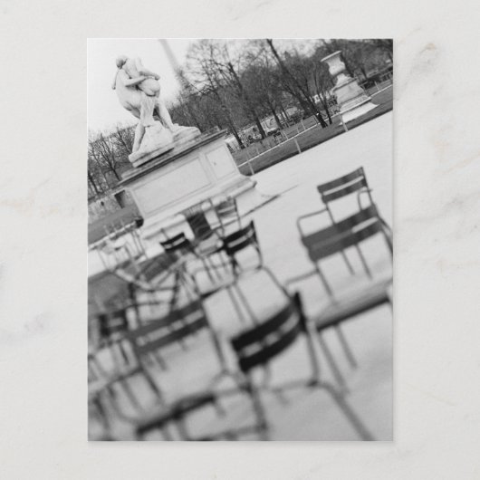 Europa, Frankreich, Paris Vorsitzende Jardin du Postkarte (Vorderseite)