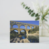 Europa, Frankreich, Pont du Gard. Pont du Gard Postkarte (Stehend Vorderseite)