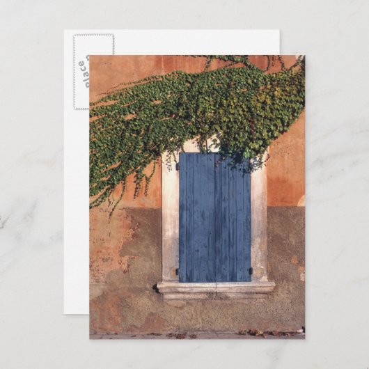 Europa, Frankreich, Roussillon Ivy bedeckt die Wan Postkarte (Vorne/Hinten)