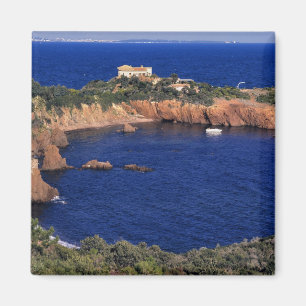 Europa, Frankreich, Theoule-sur-Mer. Ein Fliesenda Magnet