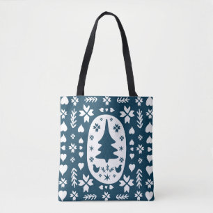 Europa Frohe Weihnachten-Doodle-Kunst mit Feste Tasche