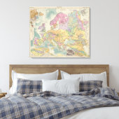 Europa - Geologische Karte Europas Leinwanddruck (Insitu (Schlafzimmer))