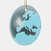 Europa-Glas-Kugel Keramikornament (Rechts)