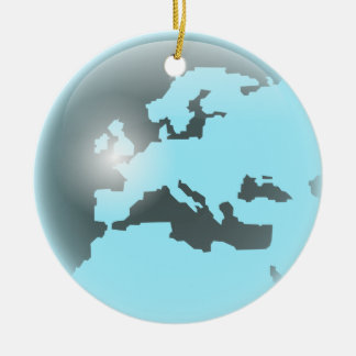 Europa-Glas-Kugel Keramikornament