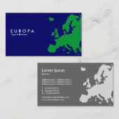 EUROPA Green - Dark Blue Visitenkarte (Vorne/Hinten)