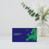 EUROPA Green - Dark Blue Visitenkarte (Stehend Vorderseite)