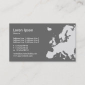 EUROPA Green - Dark Blue Visitenkarte (Rückseite)