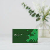EUROPA Green - Dunkelgrün Visitenkarte (Stehend Vorderseite)