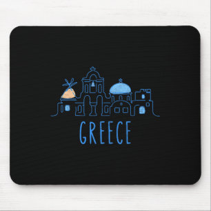Europa Griechenland Athen Santorini Familienurlaub Mousepad