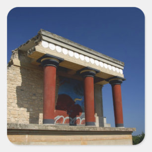 Europa, Griechenland, Kreta (alias Kriti), Herakli Quadratischer Aufkleber