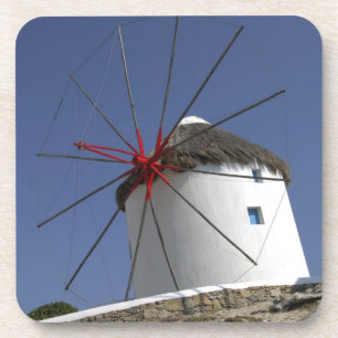 Europa, Griechenland, Mykonos. 3 Getränkeuntersetzer