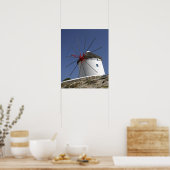 Europa, Griechenland, Mykonos. 3 Poster (Küche)