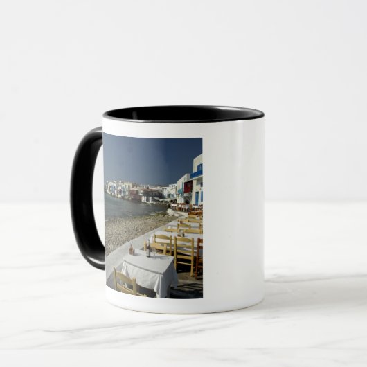 Europa, Griechenland, Mykonos. Ansichten der Küste Tasse (Vorderseite Links)