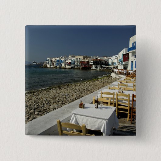 Europa, Griechenland, Mykonos. Die Aussicht aufs M Button (Vorderseite)